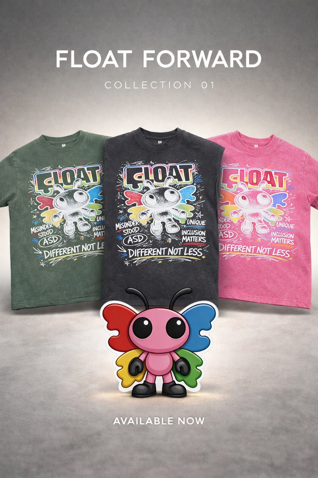 Float Forward merch shirts collection